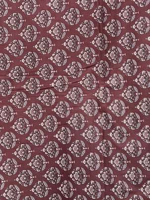 60/60 Cotton Butti Print Coral Brown/ 