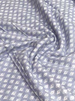 60/60 Cotton Butti Print Grey/ 