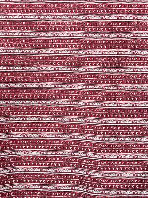 60/60 Cotton Butti Print Maroon/ 