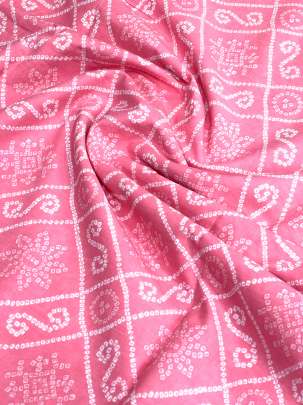 60/60 Cotton Butti Print Peach Pink/ 