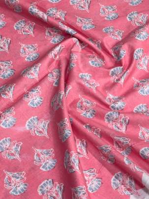 60/60 Cotton Butti Print Pink/ 