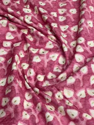 60/60 Cotton Floral Print Pink/ 