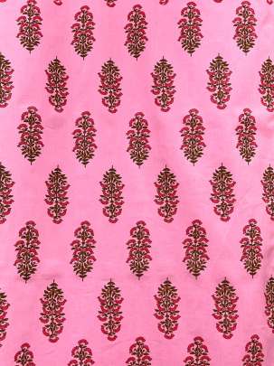 60/60 Cotton Butti Print Pink/ 