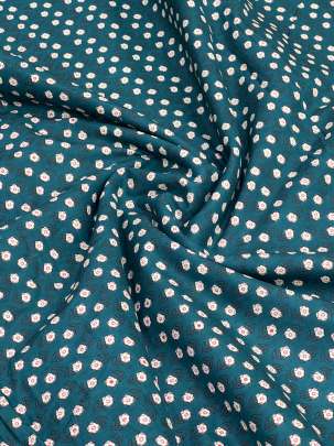 60/60 Cotton Butti Print Rama Green/