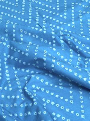 60/60 Cotton Butti Print Sky Blue/