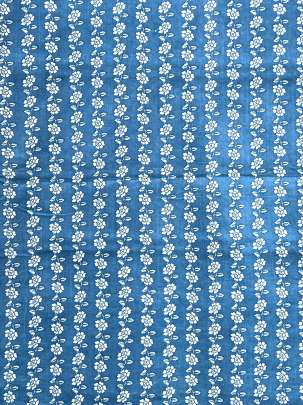 60/60 Cotton Butti Print Sky Blue/ 