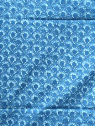 60/60 Cotton Butti Print Sky Blue/ 