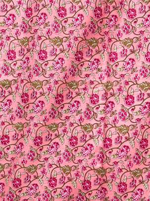 60/60 Cotton Floral Print Pink/ 