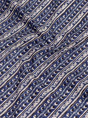 60/60 Cotton Print Blue/ 