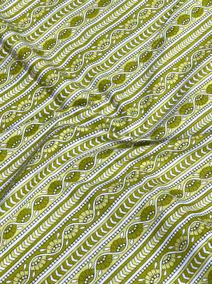 60/60 Cotton Print Green/