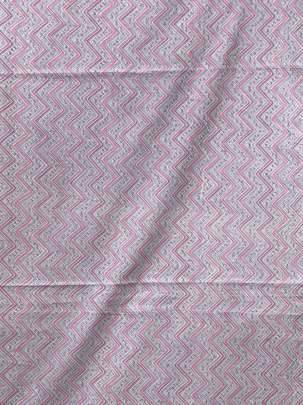 60/60 Cotton Zig-Zag Print Grey/ 