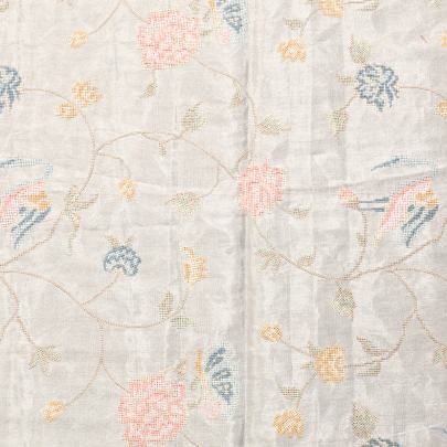 Antique tissue fabric with embroidery work/ Banarasi Work