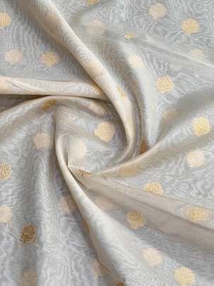 Banarasi Chanderi Silk ( Dyeable )/ 