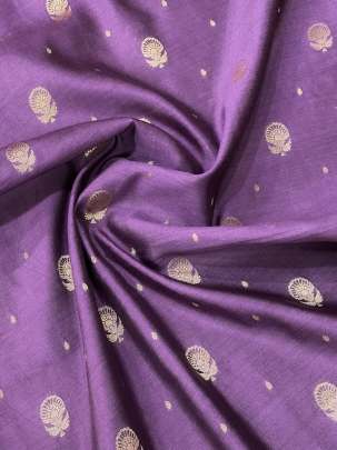 Banarasi Chiniya Silk Rose Wine/ Pure Banarasi fabrics