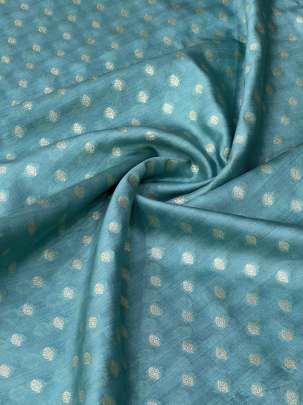 Banarasi Chiniya Silk Aqua Blue/ 