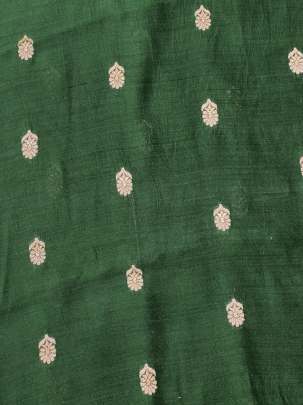 Banarasi Chiniya Silk Basil Green/ Pure Banarasi fabrics