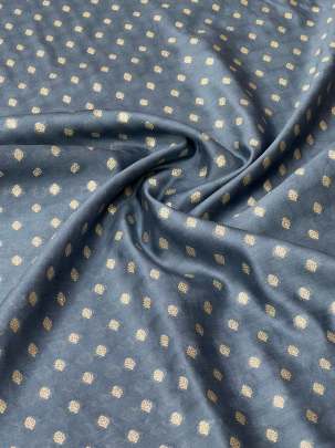 Banarasi Chiniya Silk Grey/ Pure Banarasi fabrics