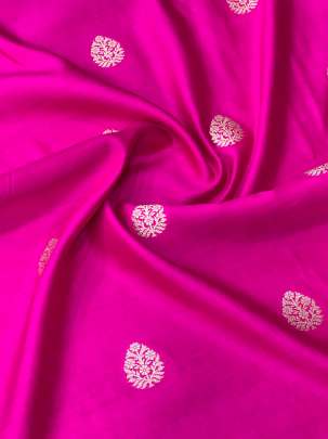 Banarasi Chiniya Silk Hot Pink/