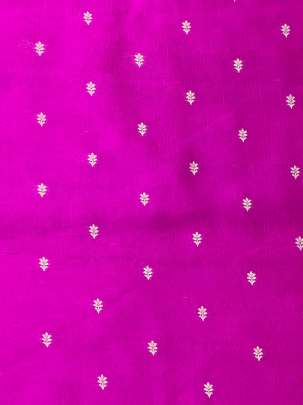 Banarasi Chiniya Silk Hot Pink/ Pure Banarasi fabrics