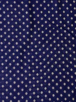 Banarasi Chiniya Silk Ink Blue/ Pure Banarasi fabrics