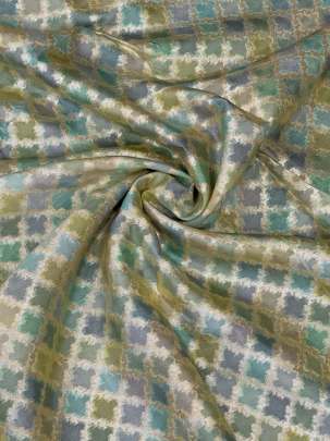 Banarasi Chiniya Silk Light Green/ Pure Banarasi fabrics