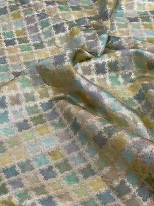 Banarasi Chiniya Silk Light Green/ Pure Banarasi fabrics