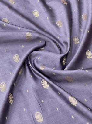 Banarasi Chiniya Silk Light Pastel Purple/