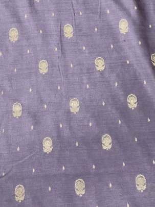 Banarasi Chiniya Silk Light Pastel Purple/ Pure Banarasi fabrics