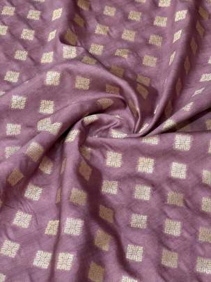 Banarasi Chiniya Silk Light Wine/ Pure Banarasi fabrics