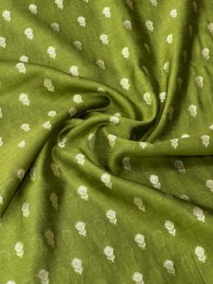 Banarasi Chiniya Silk Mahendi Green/