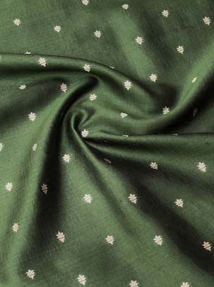 Banarasi Chiniya Silk Mahendi Green/ 