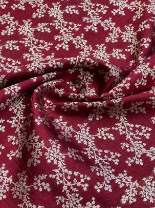 Banarasi Chiniya Silk Maroon/