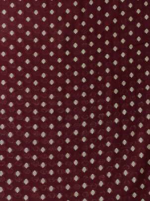 Banarasi Chiniya Silk Maroon/ Pure Banarasi fabrics