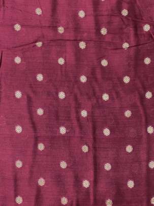 Banarasi Chiniya Silk Maroon/ Pure Banarasi fabrics