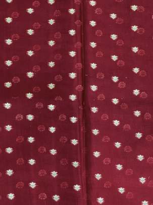 Banarasi Chiniya Silk Maroon/ Pure Banarasi fabrics