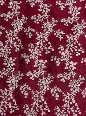 Banarasi Chiniya Silk Maroon/ Pure Banarasi fabrics