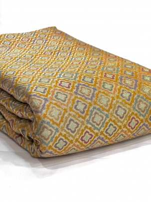 Banarasi Chiniya Silk Mustard Yellow/ 