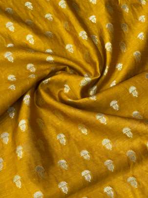 Banarasi Chiniya Silk Mustard Yellow/ 