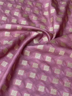 Banarasi Chiniya Silk Pastel Pink/