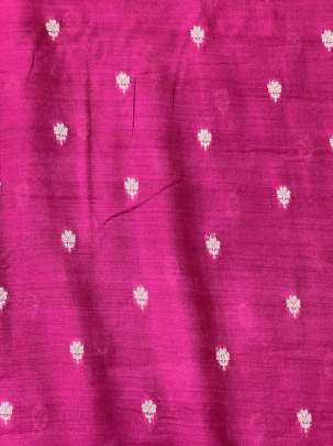 Banarasi Chiniya Silk Pastel Rani/ Pure Banarasi fabrics