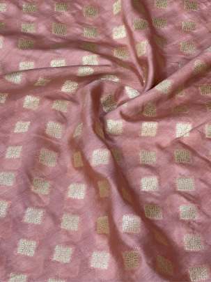 Banarasi Chiniya Silk Peach/