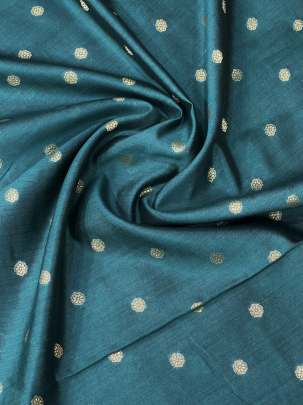 Banarasi Chiniya Silk Peacock Blue/