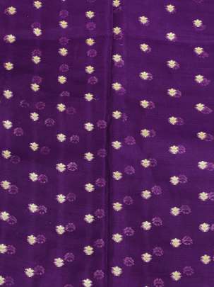 Banarasi Chiniya Silk Purple/ Pure Banarasi fabrics