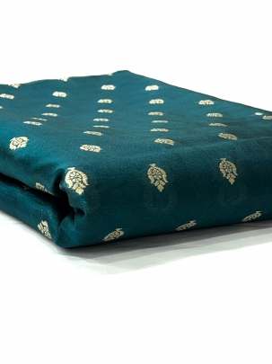 Banarasi Chiniya Silk Rama Green/ Pure Banarasi fabrics