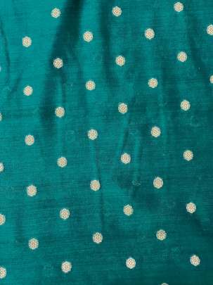 Banarasi Chiniya Silk Rama Green/ Pure Banarasi fabrics