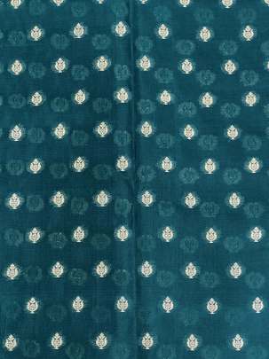 Banarasi Chiniya Silk Rama Green/ Pure Banarasi fabrics