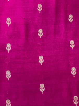 Banarasi Chiniya Silk Rani/ Pure Banarasi fabrics