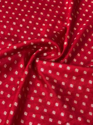 Banarasi Chiniya Silk Red/ 