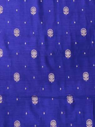 Banarasi Chiniya Silk Royal Blue/ Pure Banarasi fabrics