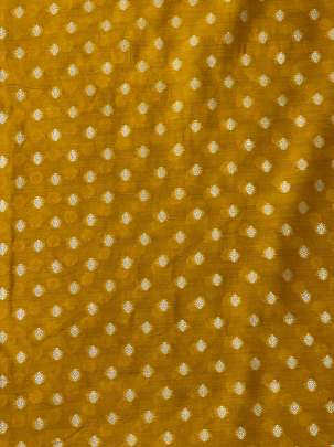 Banarasi Chiniya Silk Yellow/ Pure Banarasi fabrics